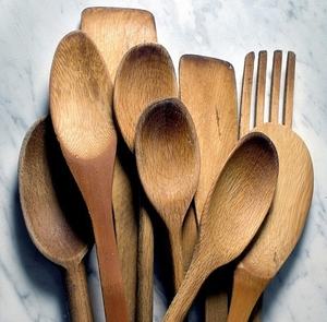 ช้อนไม้ช้อนสลัดทำด้วยมือธรรมชาติเป็นมิตรกับสิ่งแวดล้อมช้อนสำหรับห้องครัวในบ้านโดยสัจพจน์ตกแต่งบ้าน - Product Image 5