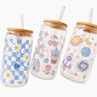 Feuilles de transfert UV pour gobelets, autocollants de personnages pour livres espagnols, transferts lavables pour tasses de 16 oz, impression par transfert gratuite