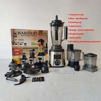 4L 8 in 1 Küchengeräte Gewerblicher Mixer Smoothie Entsafter Küchenmaschine Silber Wappen Hoch leistungs mixer