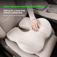 Coussin de siège court pour femmes conductrices – Coussin de siège personnalisable en mousse à mémoire de forme pour l'apprentissage de la conduite