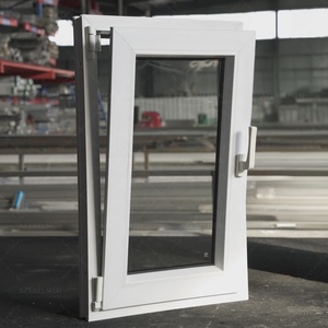 Fenêtres Upvc à bon <span class=keywords><strong>prix</strong></span> Fenêtres en <span class=keywords><strong>PVC</strong></span> <span class=keywords><strong>blanc</strong></span> <span class=keywords><strong>Double</strong></span> glaçure Fenêtre inclinable et tournante - Product Image 3