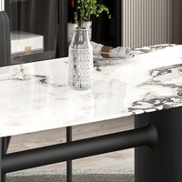 Ensemble de meubles de salle à manger de luxe, style rustique baroque, pour l'extérieur, table de salle à manger avec 10 chaises