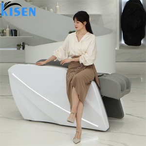 Kisen Cama de Masaje Eléctrica 4D Automática para Terapia Capilar con Luz LED y Panel de Control Impermeable en Inglés - Product Image 5