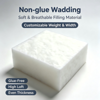 Matériau de rembourrage creux en fibres de polyester à haute résilience pour couche de confort de matelas, antistatique, vente en gros