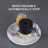 Scelleuse sous vide électrique sans fil pour bocaux Mason, machine de mise en conserve compatible avec les bocaux à ouverture large et régulière, pompe à vide automatique