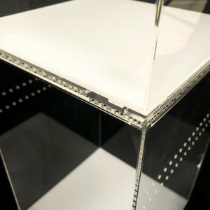 Bac à do en acrylique avec couvercle coulissant, boîte transparente en plastique PMMA pour petits animaux de compagnie, 9 pièces - Product Image 4