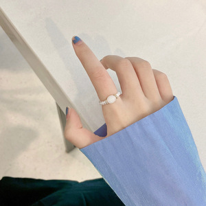 波西米亚珍珠戒指女手工弹力透明珠子戒指夏季复古波西米亚珠宝礼品 - Product Image 4