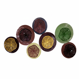 Círculos de METAL abstracto, escultura multicolor, decoración del hogar para sala de estar, dormitorio, pasillo - Product Image 1