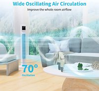 Choix de confort 36 pouces ventilateur de tour oscillant sans lame LED télécommande ventilateur de tour de support Portable avec minuterie