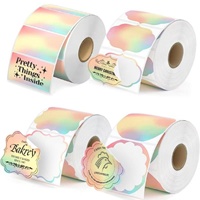 Rouleau d'étiquettes thermiques autocollantes OEM ODM, couleur personnalisée, taille sur mesure, imperméable, matériau papier écologique pour bouteilles de vin