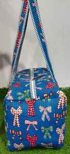 Sac de voyage matelassé en coton fait main indien pour femme – Confortable, décontracté, idéal pour le week-end, avec fermeture éclair, pour le shopping ou à porter à l'épaule - Product Image 2