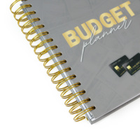 Agenda mensuel personnalisé 2026 avec logo imprimé, carnet de budget familial à spirale, livre de budget familial, carnet de défi d'épargne financière