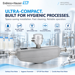 Débitmètre massique Coriolis sanitaire Endress+Hauser Proline Promass S 100 8S1C avec tube auto-vidangeant pour gaz/air - Product Image 2
