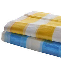 Sacs poubelles robustes et résistants en HDPE non biodégradable pour T-shirts, emballage plat (50 pièces/lot)