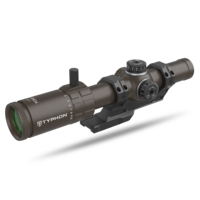 TYPHON LPVO Scope 1-10X24 FFP Marron Gravé Verre Tactique Chasse Scope Optique Réticule Soupir Avec Aluminium Tactique Scope Mount