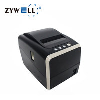 ZYWELL Nueva Impresora de Etiquetas sin Revestimiento DT ZY-3311 Impresora de Etiquetas de Código de Barras Térmica con Corte Automático