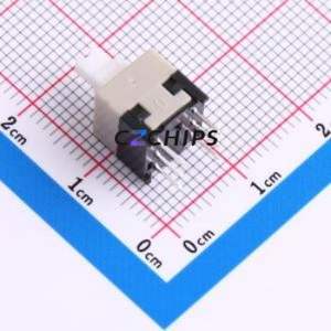 8.5-8.5 ZS Push Button Switch Through hole Switch Double Pole Double Throw Self-Locking Rectangle Plunger Through Hole - Product Image 1