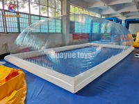 Crique de piscine personnalisée piscine en PVC transparent et accessoires piscine gonflable couverture dôme