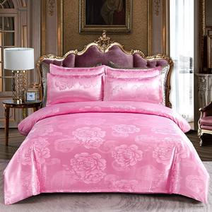 ชุดเครื่องนอนผ้าแจ็กการ์ดยุโรปสำหรับงานแต่งงานแบบข้ามพรมแดนชุดสามชิ้น100% โพลีเอสเตอร์ทุกฤดู - Product Image 6