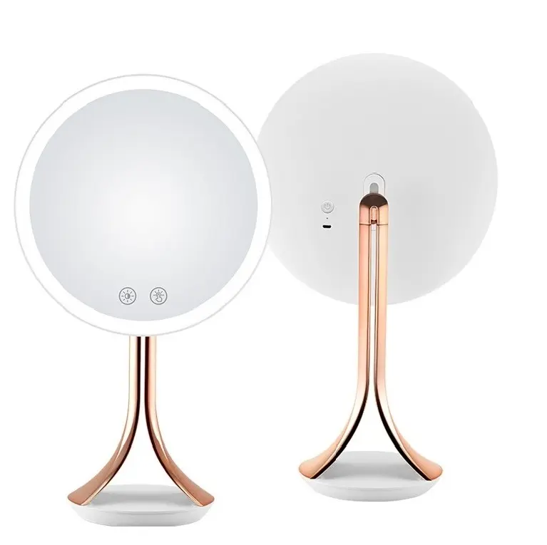 Nuevo diseño moderno estilo de vanidad Led recargable 3 luz MESA DE BELLEZA espejo de maquillaje de pie espejo de vanidad