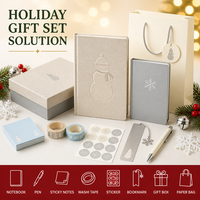 Carnet personnalisé A5 en lin brillant avec logo en relief, reliure cousue, 80 feuilles, cadeau d'entreprise pour Noël