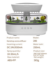 Humidificateur d'aromathérapie ultrasonique portable avec bruit blanc et lumière changeante de couleur, contrôle par hygromètre, idéal pour hôtels, électrique