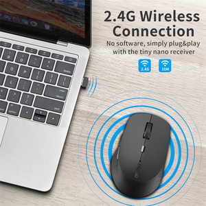 Rapoo M300G Ome Chế Độ Kép Im Lặng Bt 2.4G Không Dây Ergonomic Trắng Văn Phòng Quang Học Chuột Không Dây Cho Điện Thoại Di Động - Product Image 6