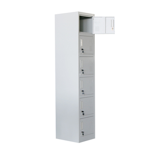 Casier individuel en acier pour salle de sport, école, bureau – Armoire métallique à 6 portes, taille et couleur personnalisables - Product Image 3