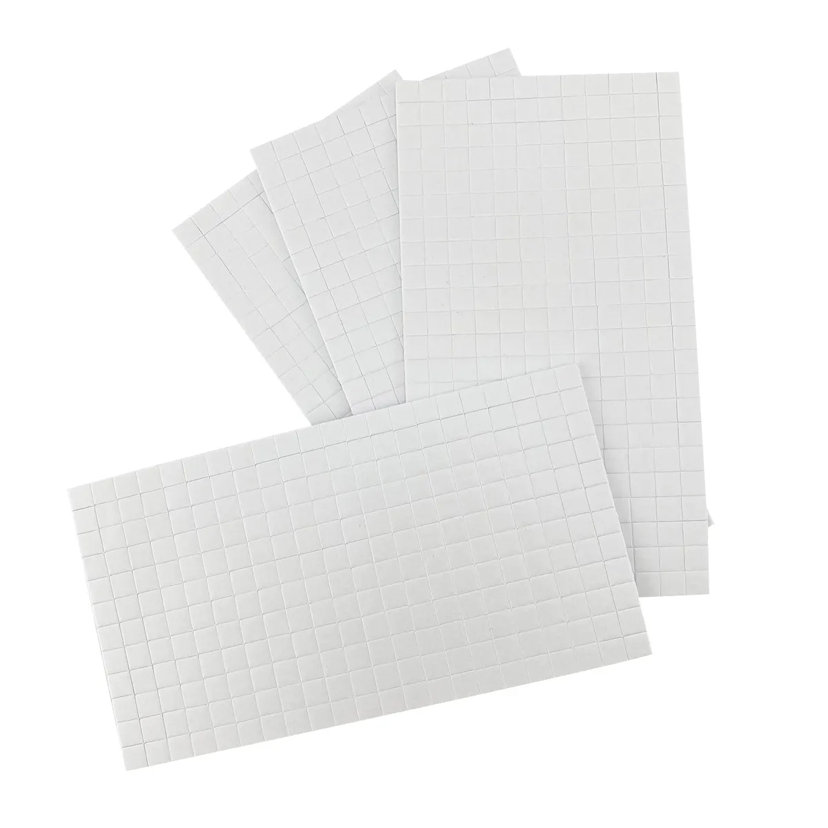 Scrapbook bianco 3D pop schiuma bianca bifacciale adesivo mini quadrati fogli di schiuma eva punti