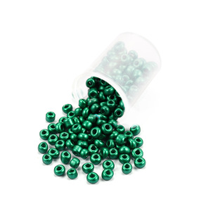 Perles de verre rondes, 33 couleurs, pour la création de bijoux, accessoires de bracelet DIY, perles en vrac, cristal plaqué, lampwork - Product Image 2