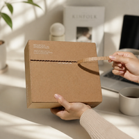 Boîtes pliantes écologiques OEM, emballages personnalisés en carton ondulé pour cadeaux et envois postaux