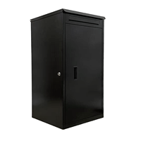 Boîte aux lettres extérieure en acier galvanisé résistant à la rouille et imperméable, boîte aux lettres complète pour jardin