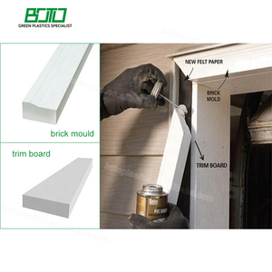 BOTO Brick Mould Size 1-1/4"x2" <strong>Trim</strong> and Moulding for <strong>Window</strong> and Door Modern Design <strong>PVC</strong> Brick Mouldings - Product Image 6