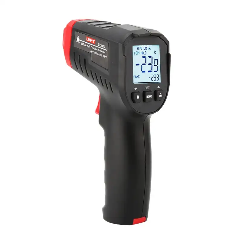 Termômetro digital infravermelho ut306s, UNI-T, medidor de temperatura industrial sem contato-pirômetro-50-500 celsius testador