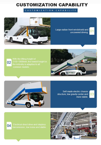 Tracteur d'escaliers d'embarquement pour passagers VIP de taille moyenne, à usage aéroportuaire, entièrement électrique, norme d'émission Euro 5, 4x2, suspension pneumatique, neuf - Product Image 5