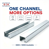 Canal de Refuerzo Industrial de Acero Galvanizado en Caliente ASTM 41x41, Tipo C, Ranurado, Unistrut, Unicanal, para Soporte de Tuberías Pesadas, OEM