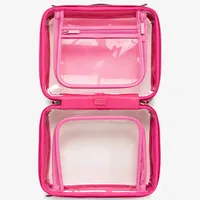 Étanche Transparent PVC sac de bain femmes maquillage étui voyage fermeture éclair maquillage beauté lavage organisateur toilette cosmétique boîte de rangement