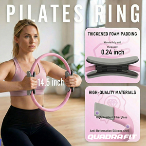 ชุดอุปกรณ์พิลาทิสสำห<span class=keywords><strong>รับ</strong></span>ออกกำลังกายที่บ้านแบบขายส่ง พร้อมลูกบอล วงแหวน และสายรัดกล้ามเนื้อสะโพก สำหรับการฝึกซ้อมในสตูดิโอ ขายปลีกและขายออนไลน์ - Product Image 3