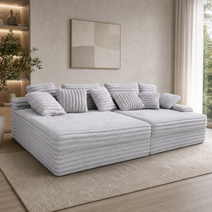 Sofá Seccional Modular en Forma de L MagiSofa, con Respaldo de Cojín, Muebles para Sala de Estar, Embalaje Comprimido para Envío - Product Image 4