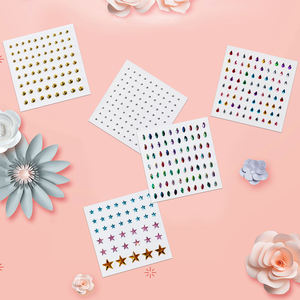 Personnalisé OEM Gemmes <span class=keywords><strong>Visage</strong></span> Autocollant Femmes Corps Art Unique Perle <span class=keywords><strong>Visage</strong></span> Oeil <span class=keywords><strong>Strass</strong></span> Étanche Temporaire <span class=keywords><strong>Bijoux</strong></span> Tatouage Autocollant - Product Image 5