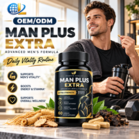 OEM/ODM Man Plus Extra Capsules pour la santé masculine Force accrue Soutien à la vitalité masculine Augmentation de l'énergie et de l'endurance Supplément à base de plantes