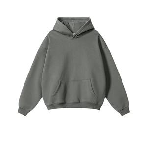Fabricants de sweats à capuche pour hommes, coton lourd, haute qualité, unisexe, surdimensionné, lavage à l'acide, délavé, poids lourd, streetwear - Product Image 4