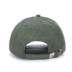Gorra de béisbol unisex de pana verde ajustable, estilo vintage, personalizada al por mayor, suave, para deportes y senderismo al aire libre - Product Image 6