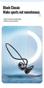 F805 Detrás del cuello para auriculares Bluetooth Auriculares deportivos inalámbricos de próxima generación Cancelación activa de ruido Conducción de aire LED - Product Image 6