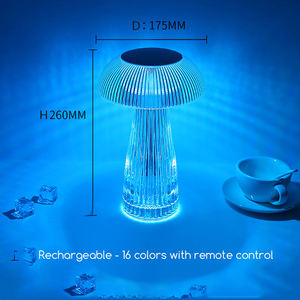 <span class=keywords><strong>Lampe</strong></span> de table sans fil Led Jellyfish Lampes décoratives d'art domestique à piles pour la décoration d'hôtel de salle à manger de chambre à coucher - Product Image 2