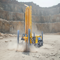 Plataforma de Perforación de Pozos de Agua con Sistema Hidráulico Completo, Motor Diésel, Bomba y Caja de Cambios, para Perforación con Cable de Diamante a 500m de Profundidad