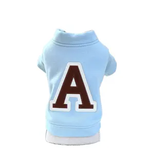 Personalised Pet Dog Clothes Initial with Name Dogs Winter Warm Hoodies Xmas French Bulldog for Puppy Medium Dogs Clothing Gift