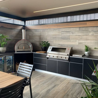 Jardin haut de gamme SS304 Cuisine extérieure en acier inoxydable Protection de l'environnement Cuisine de patio extérieur de haute qualité