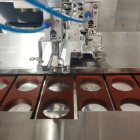 Machine d'emballage de préservatifs de différentes formes, scelleuse à 4 côtés en film aluminium pour sachets carrés/ronds, emballage automatique de sachets CE