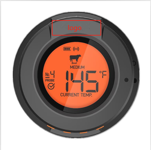 ميزان حرارة لاسلكي للطهي AT-02 - شاشة رقمية ذكية للشواء والتدخين مع 4 مجسات كحد أقصى ومجس حرارة محيطية واحد - Product Image 1